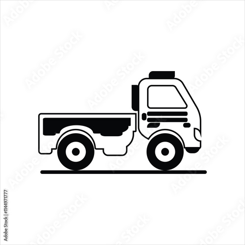 Wallpaper Mural Download Pickup Truck Silhouette Vector Icons with Transparent White Background. Torontodigital.ca