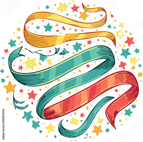 Colorful streamer