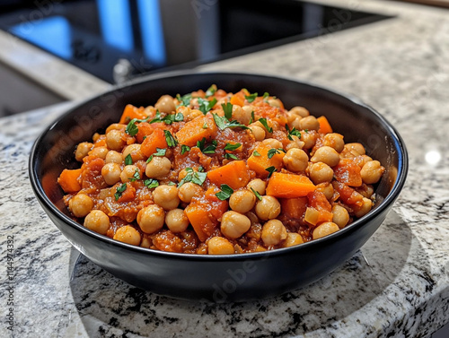 High-protein salad with beans, chickpeas, and beans.