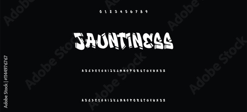 Cool street art font dynamic graffiti font for modern bold marker logo, spirited expressive headline, youth urban vibe. Art typographic design. Vector typeset