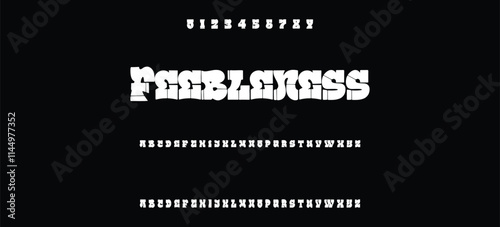 Cool street art font dynamic graffiti font for modern bold marker logo, spirited expressive headline, youth urban vibe. Art typographic design. Vector typeset