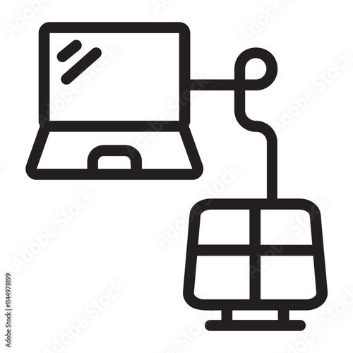laptop line icon