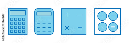 Calculator Vector Icon set