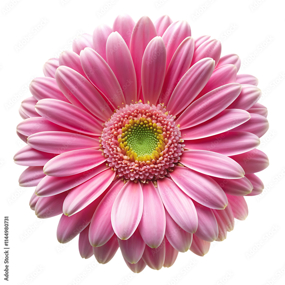 pink gerber daisy isolated on white pink gerber daisy isolated on white