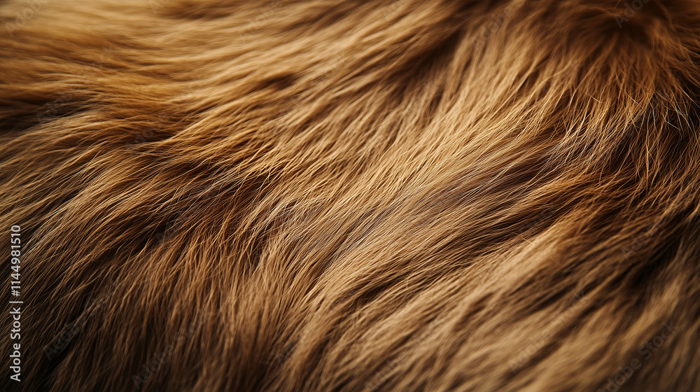 Close-up of luxurious animal fur in warm, rich brown hues. Background for luxury textile design or fashion concepts. Close-up of luxurious animal fur in warm, rich brown hues. Background for luxury textile design or fashion concepts.