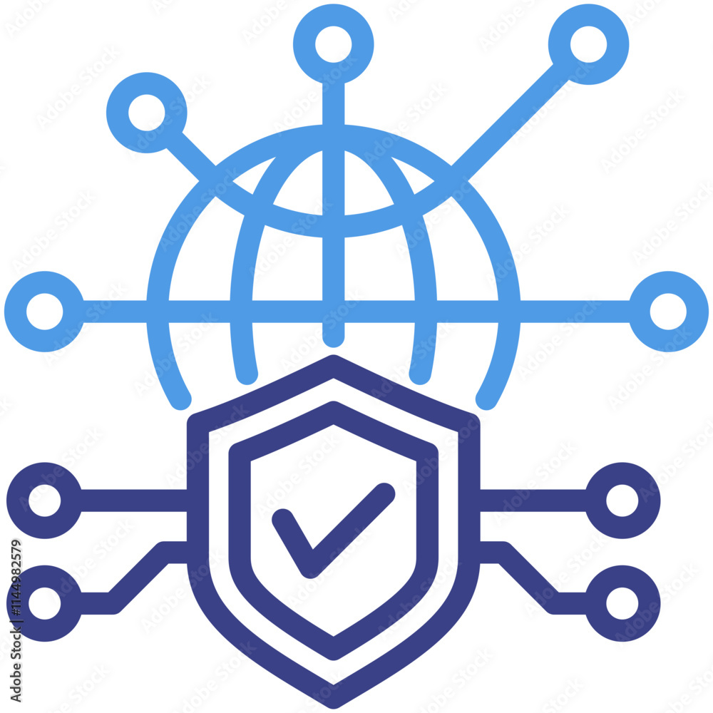 Network Security Icon Network Security Icon