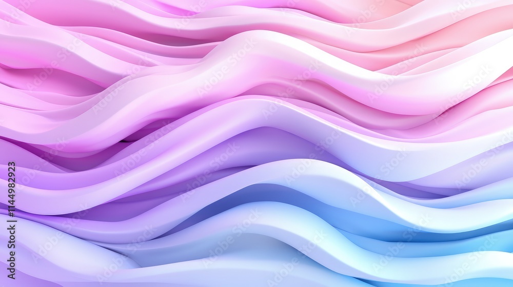 Fototapeta premium Abstract pastel wave background. (4)
