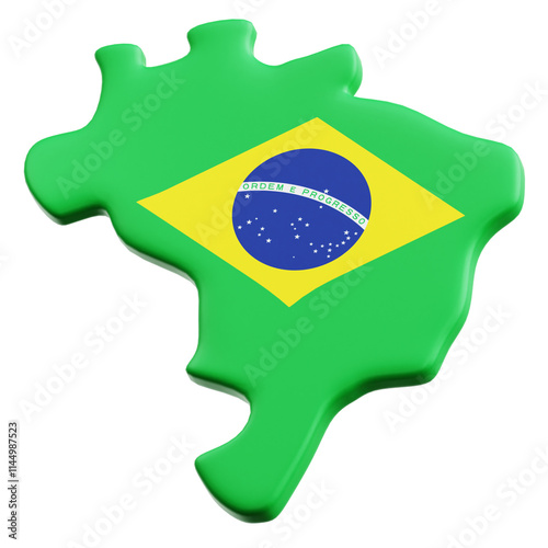 Brazilian Island 3D Illustration