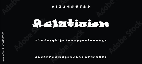 Street alphabet in hip-hop graffiti style, hand drawn. youthful urban atmosphere. energetic expressive title. vector graffiti alphabet on black background