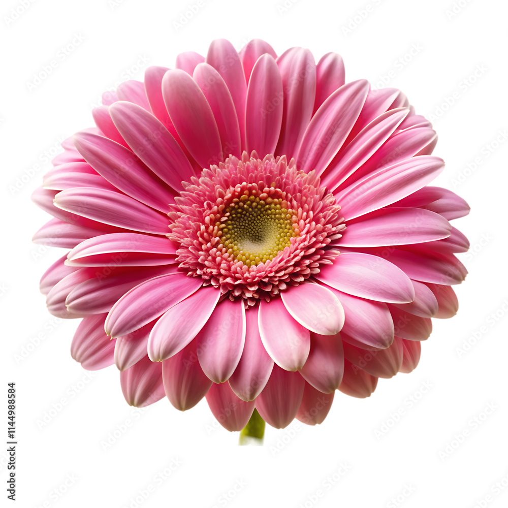 pink gerber daisy isolated on white pink gerber daisy isolated on white