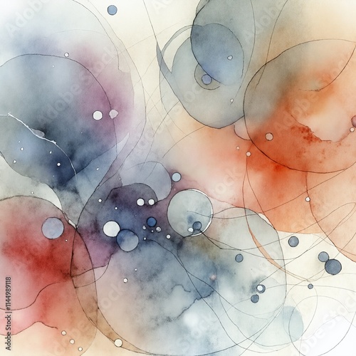 A galaxy with many different colored circles