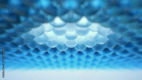 Cosmetic Essence: Liquid and Gel Bubbles with Molecule Interactions | 3D Abstract Animation