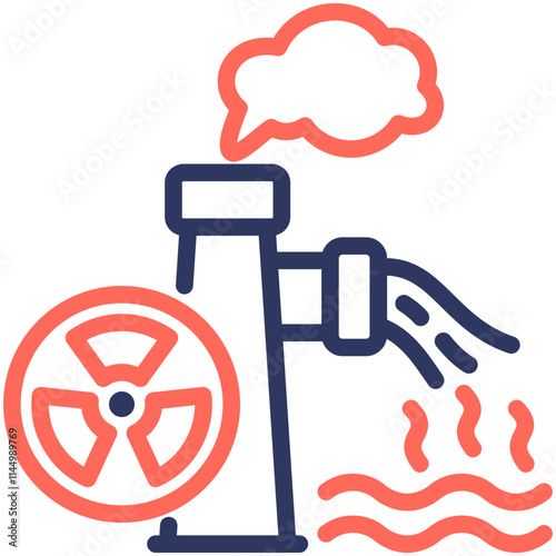 Radioactive Pollution Icon