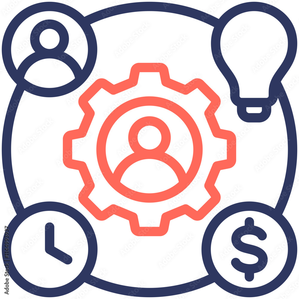 Resource Allocation Icon Resource Allocation Icon