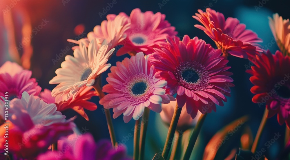 Elegant Bouquet of Pink, White, and Yellow Gerbera Daisies Elegant Bouquet of Pink, White, and Yellow Gerbera Daisies