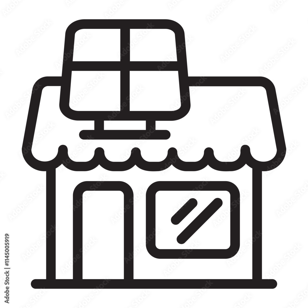 Shop line icon