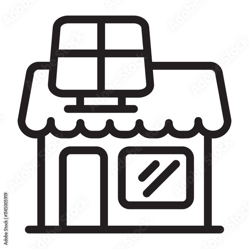 Shop line icon