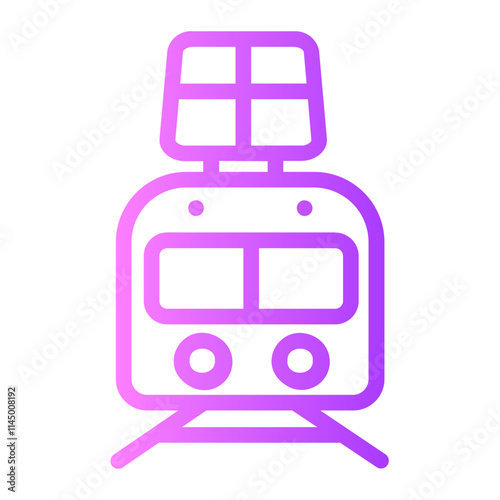 train gradient icon photo