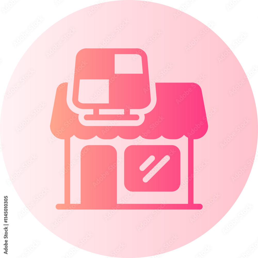 Shop gradient icon