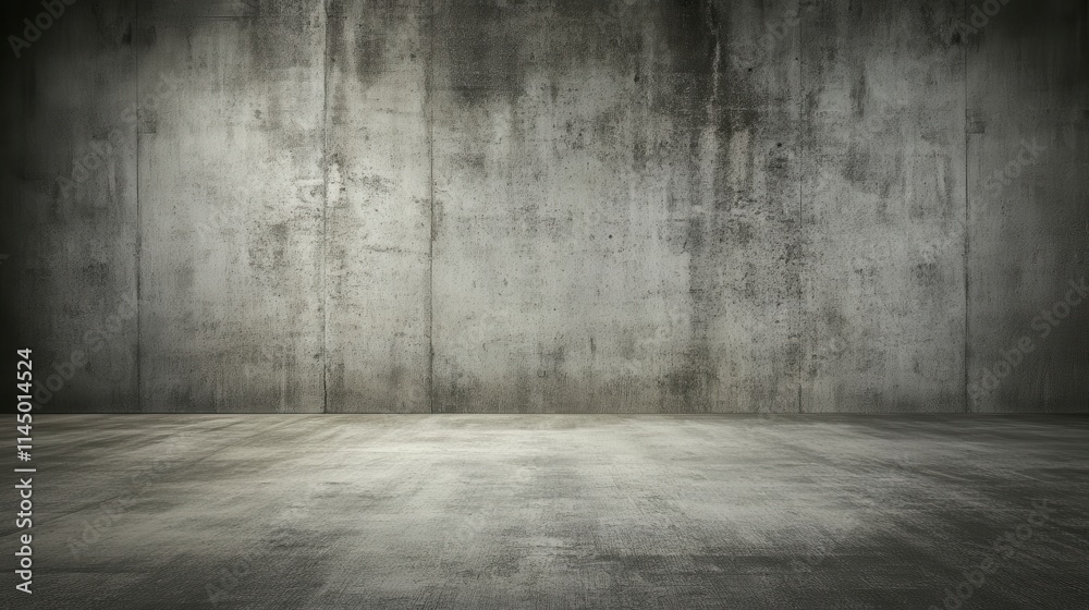Empty Concrete Space Interior Design - Modern Industrial Style Empty Concrete Space Interior Design - Modern Industrial Style