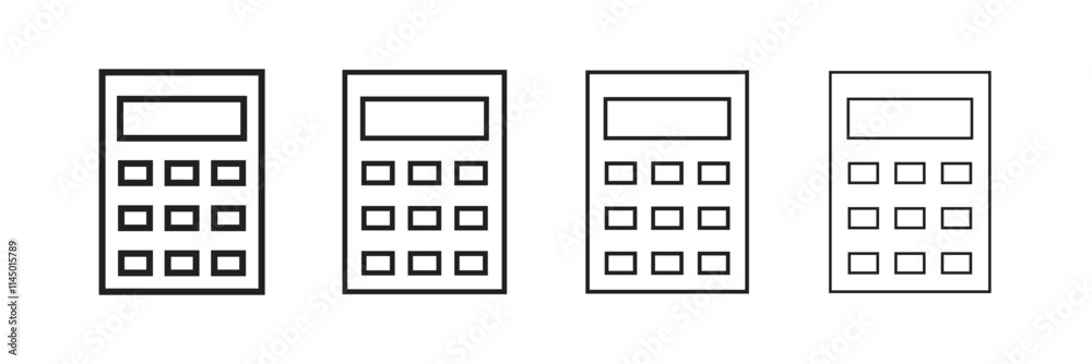 Calculator icon set. Accounting calculator icon. calculator vector Calculator icon set. Accounting calculator icon. calculator vector