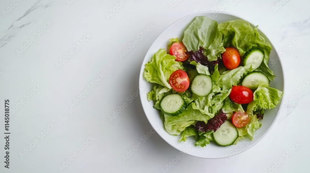 Fresh and Healthy Vegetable Salad with Tomatoes and Cucumbers Fresh and Healthy Vegetable Salad with Tomatoes and Cucumbers