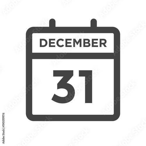 December 31 Calendar Day or Calender Date a Deadline or Appointment photo