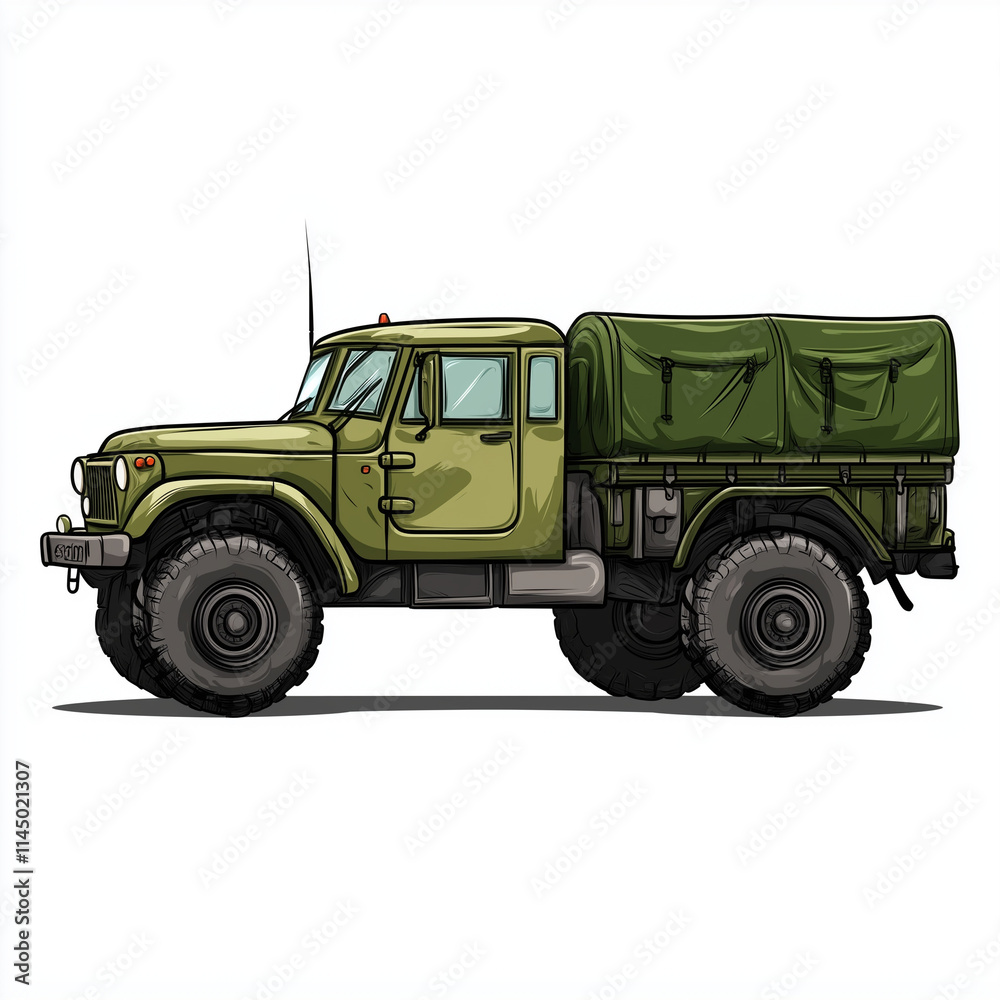 Military Truck - Rugged Tactical Vehicle for Transport and Combat Operations Military Truck - Rugged Tactical Vehicle for Transport and Combat Operations