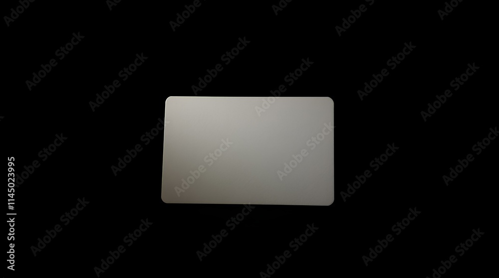 simple blank white card on a dark background, offering a minimalist and elegant canvas for text, branding, or creative projects