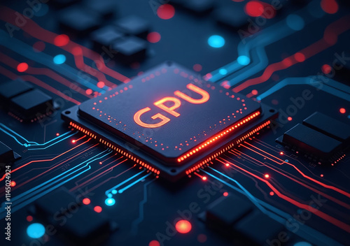 gpu processor powers multiple tasks including data processing running various applications efficiently photo