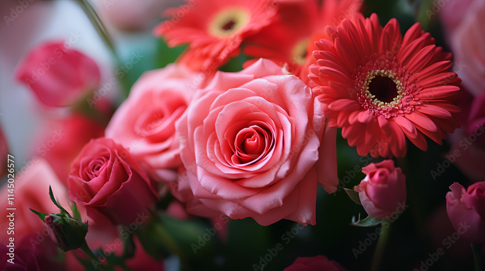 Beautiful bouquet of flowers. Mother's Day, Valentine's Day, Bridal bouquet Beautiful bouquet of flowers. Mother's Day, Valentine's Day, Bridal bouquet