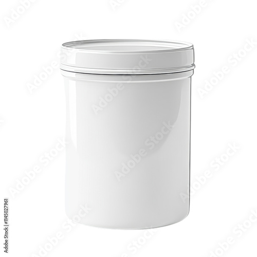 Blank paper sleeve design for jars or cans, featuring a transparent background for easy customization and branding applications.