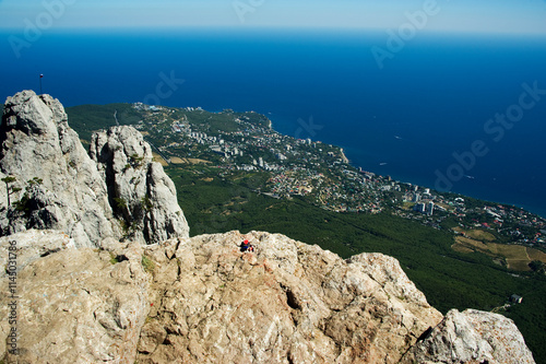 View of Miskhor from the top of Ai-Petri. photo