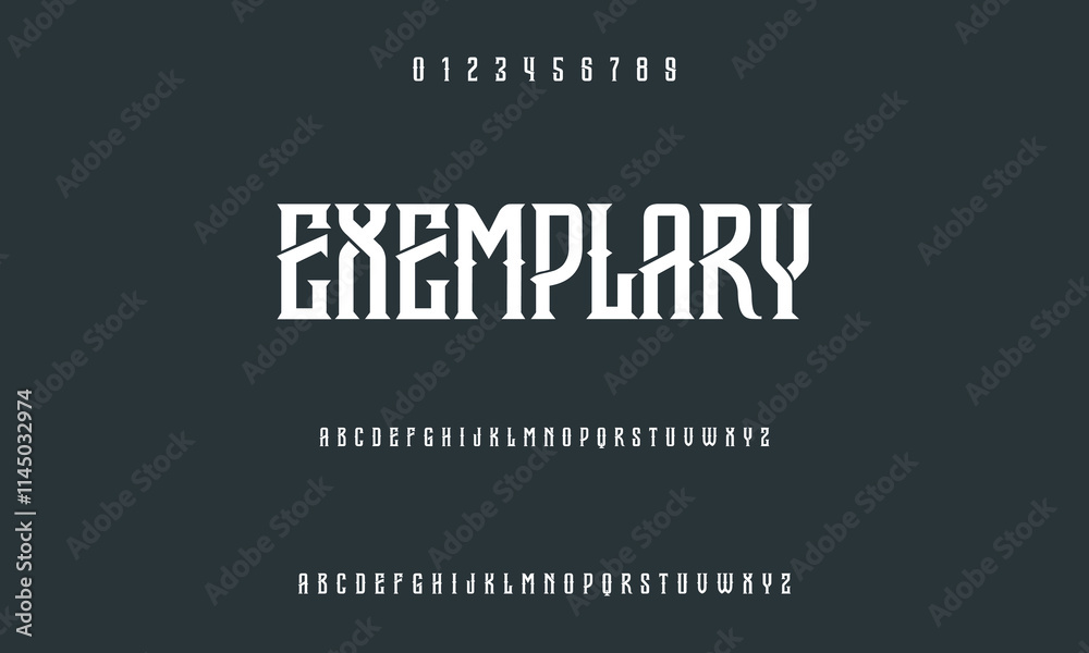 Modern Bold Font. Regular Italic Number Typography urban style alphabet fonts for fashion, sport, technology, digital, movie, logo design, vector illustration