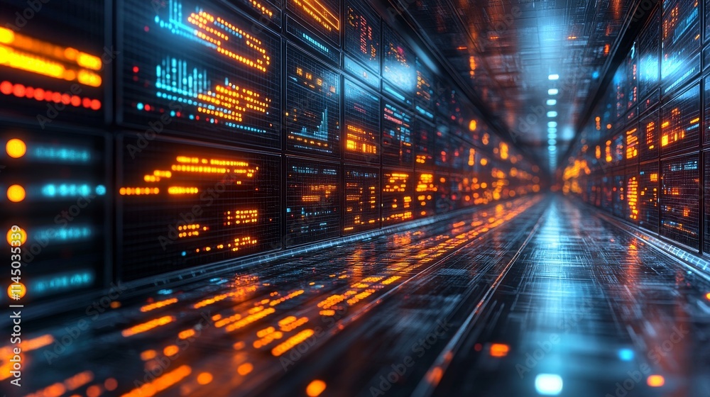 AI analyzes real-time market data in a vibrant digital environment filled with dynamic visuals AI analyzes real-time market data in a vibrant digital environment filled with dynamic visuals