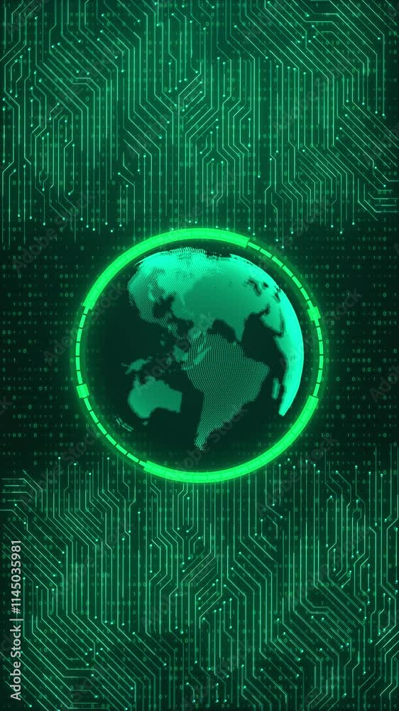 Global world network big data, digital clouds technology network connection data connections concept. matrix cyber environment big data analytic artificial intelligent, world breaking news Studio 3D
