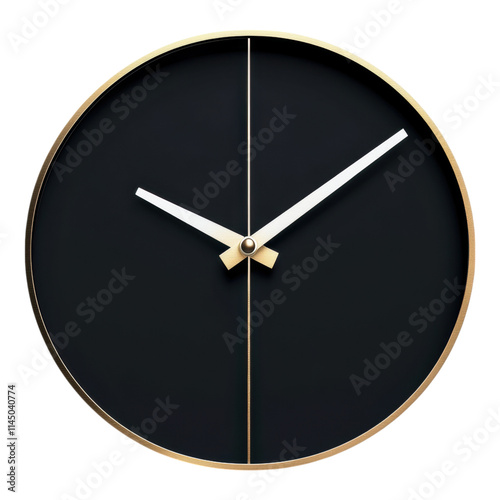 Stylized clock icon featuring minimalistic hands, designed for modern aesthetics, suitable for digital applications and user interfaces.