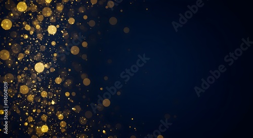 Beautiful bright fireworks display illuminating the night sky with vibrant colors and bokeh effect