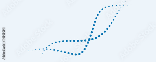 abstract background with dotted waves