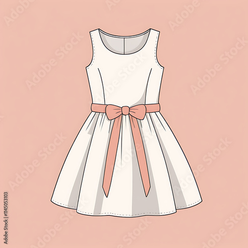Illustration of a kids dress