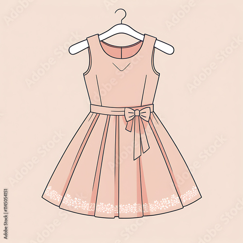Illustration of a kids dress