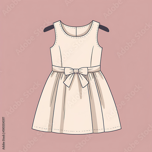 Illustration of a kids dress