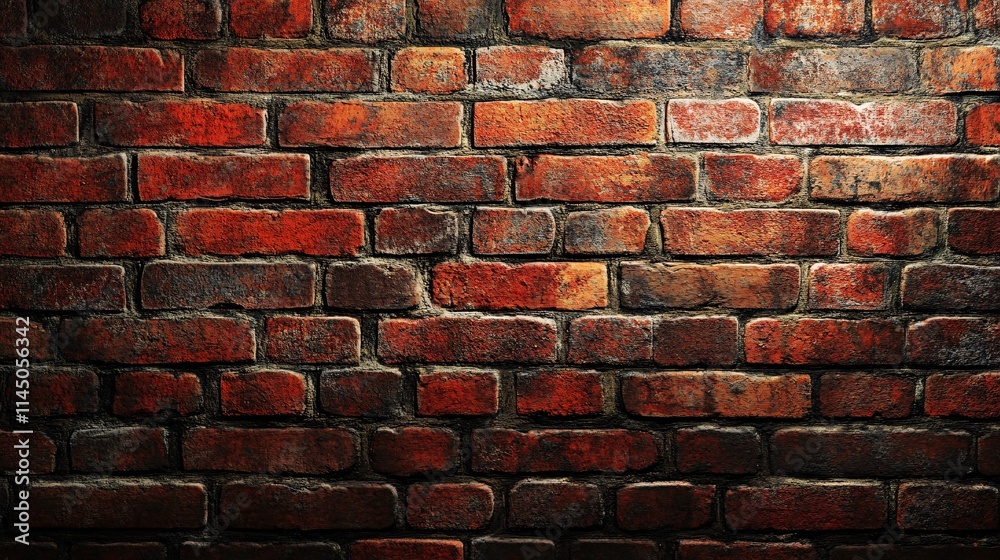 Close-up of a weathered red brick wall, showcasing rustic textures and rich colors. Close-up of a weathered red brick wall, showcasing rustic textures and rich colors.