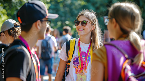 University Orientation: New Students Engaging in Group Activities and Building Connections photo