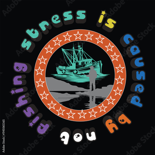 Fishing t shirt design