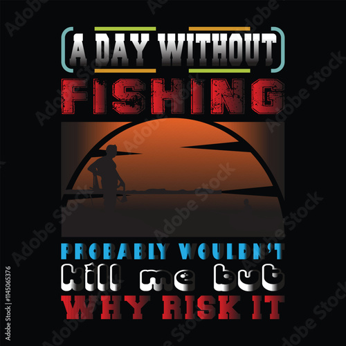 Fishing t shirt design