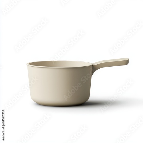 Wallpaper Mural A modern minimalist pot design with a smooth finish and sleek handle, isolated on white, ideal for graphics. Torontodigital.ca