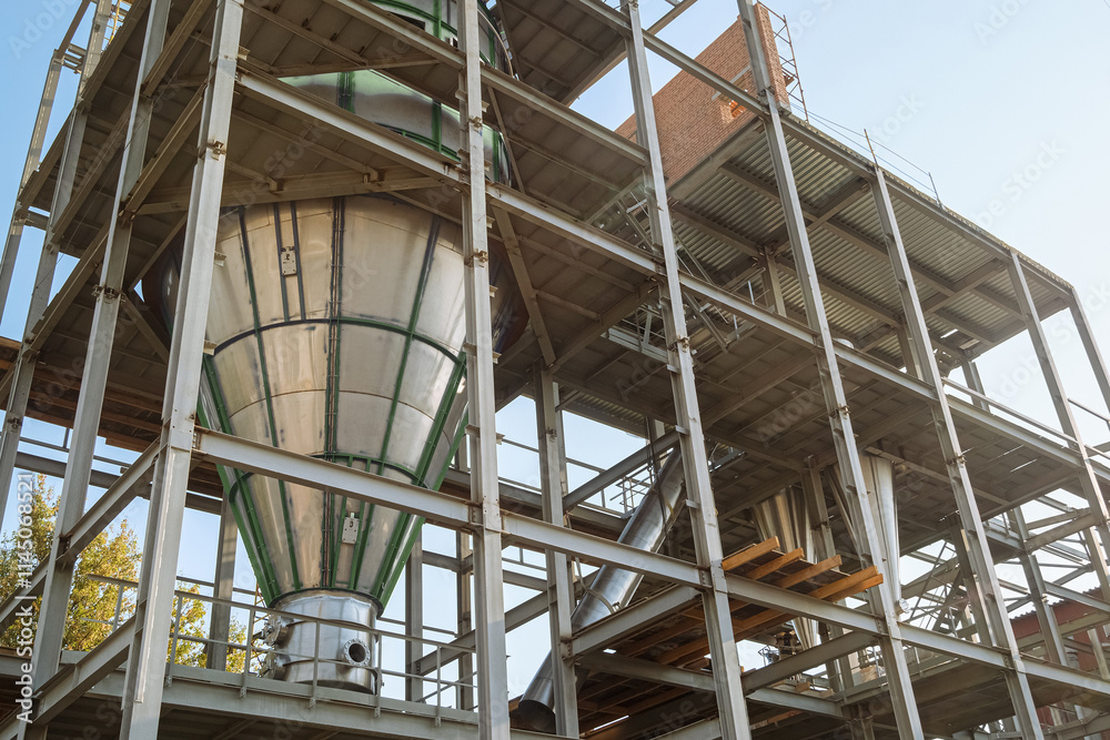 Structure of dry milk workshop with drying plant Structure of dry milk workshop with drying plant