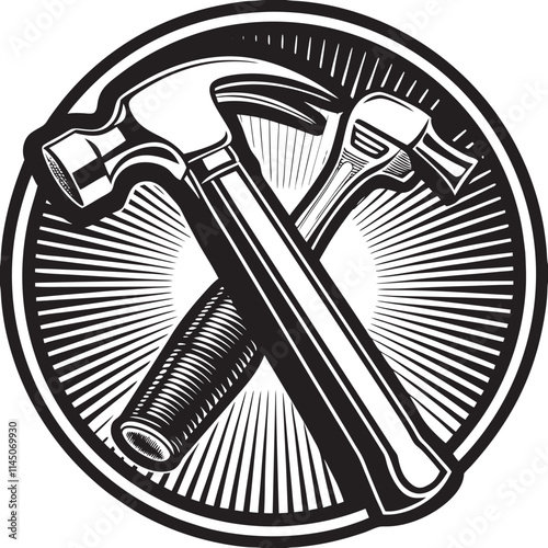 Digging bar silhouette vector art illustration file