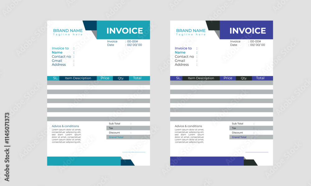 Simple Invoice Design Simple Invoice Design